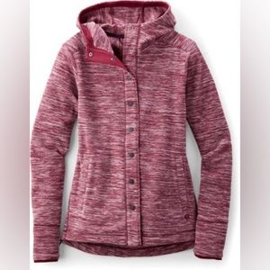 Mountain Hardwear Fleece Hoodie Heathered Maroon